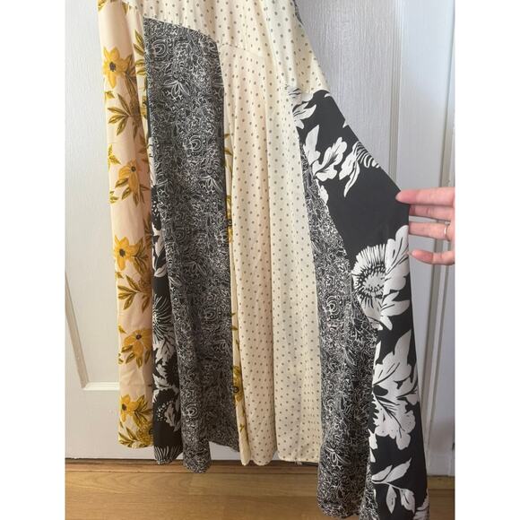 Banana Republic Mixed Print Patchwork Maxi Slip Dress Small Boho Resort Indie - Picture 5 of 9